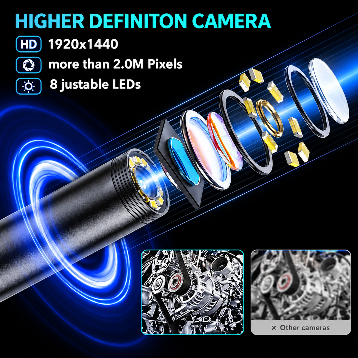 🎁Last Day Promotion 50% OFF🔥16.4ft HD Endoscope Camera for iPhone & Android