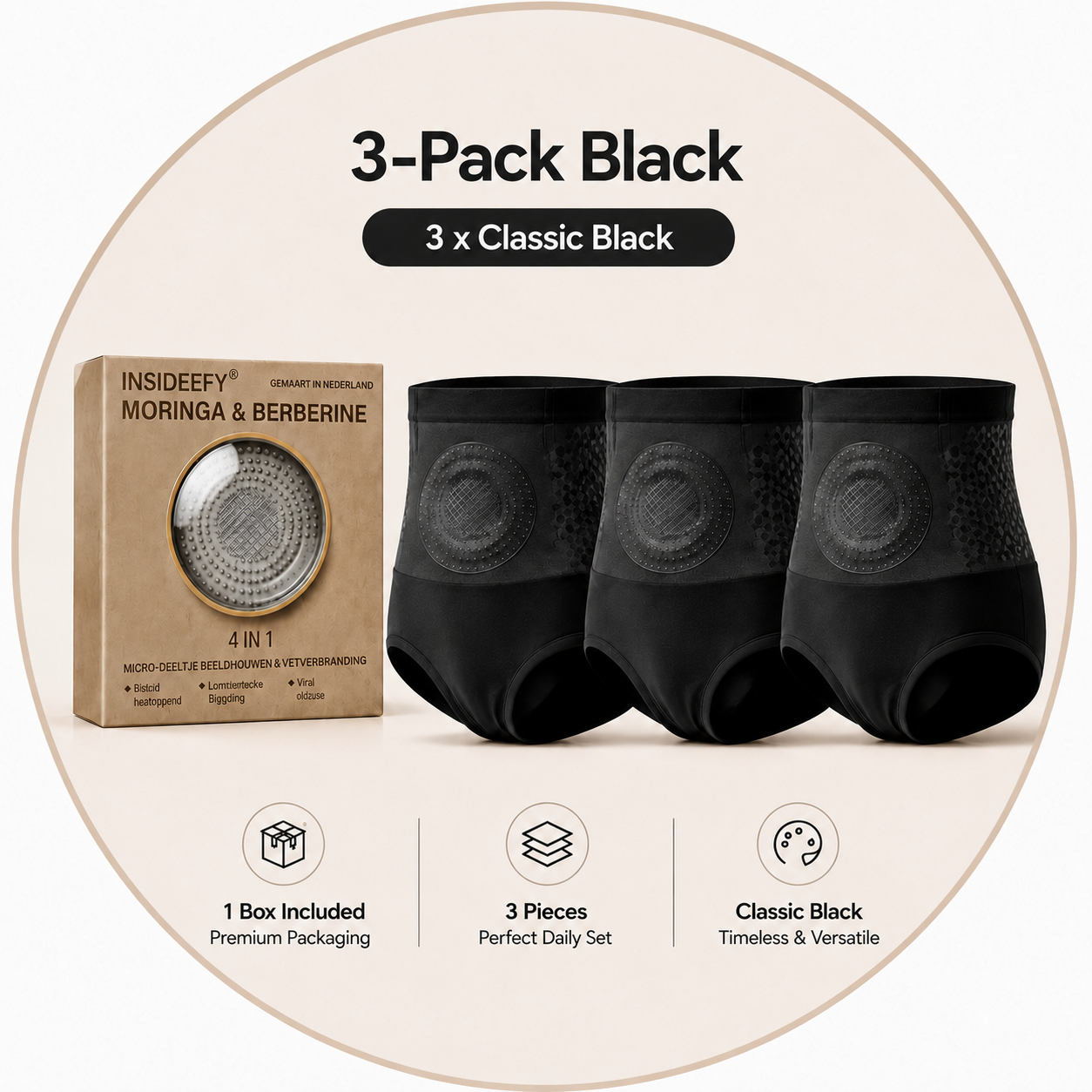 INSIDEEFY® 2026 NEW RELEASE Moringa & Berberine 4-In-1 Fat-Burn Shorts