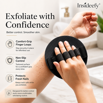 Insideefy®-4 Counts Soft Rubber Shower Scrubber for Efficient Cleansing Body🚿