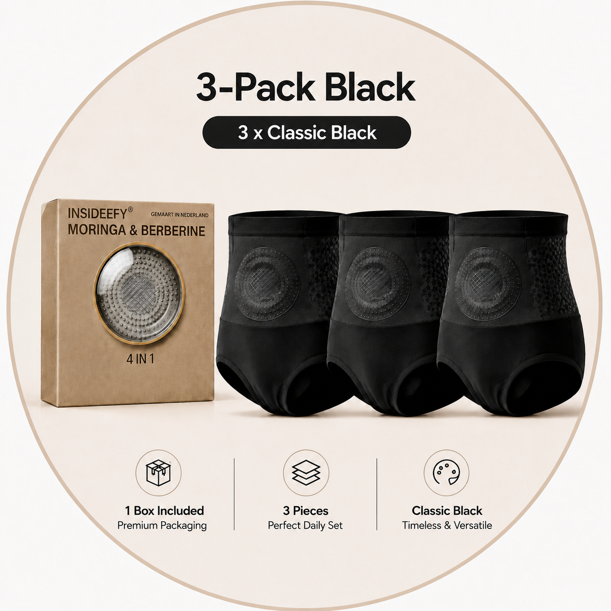INSIDEEFY® 2026 NEW RELEASE Moringa & Berberine 4-In-1 Fat-Burn Shorts