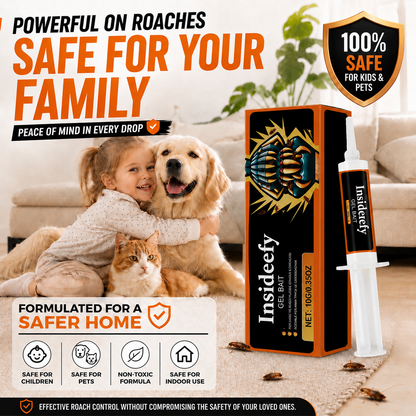 Insideefy®💥2026 Upgraded Formula] Professional Cockroach Gel Bait – Eliminates Entire Nest
